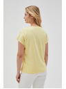 Moodo Ženska majica Moodo – svetlo rumena