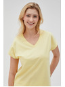 Moodo Ženska majica Moodo – svetlo rumena