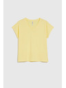 Moodo Ženska majica Moodo – svetlo rumena