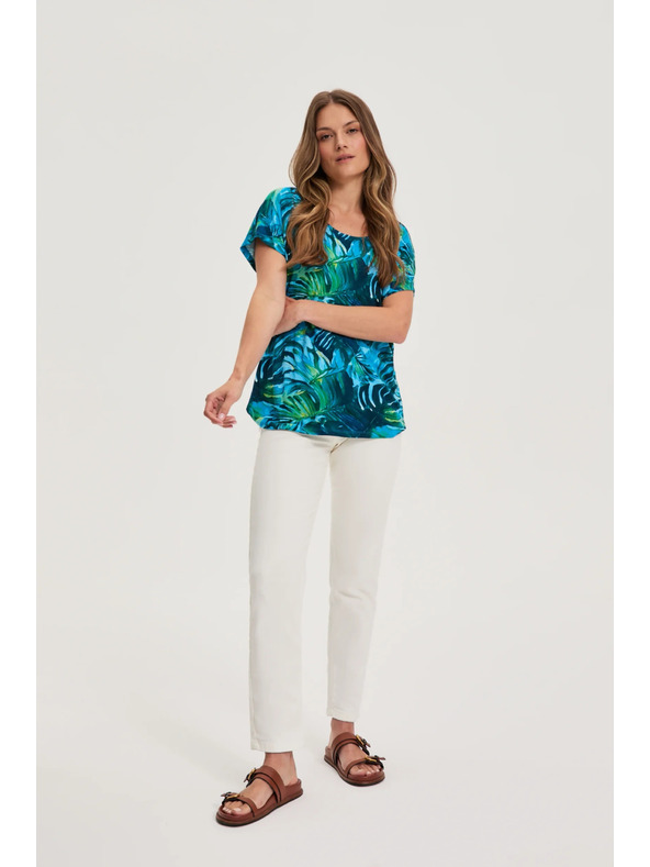 Moodo Ženska majica Moodo – temno zelena