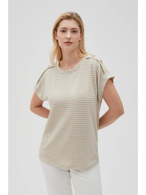 Moodo Ženska majica Moodo – svetlo bež