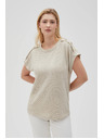 Moodo Ženska majica Moodo – svetlo bež