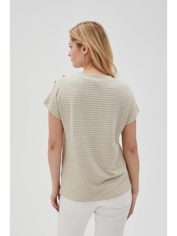 Moodo Ženska majica Moodo – svetlo bež