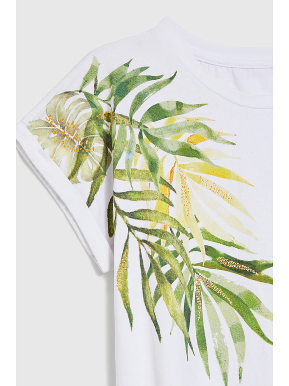 Moodo Ženska asimetrična majica Moodo – bela