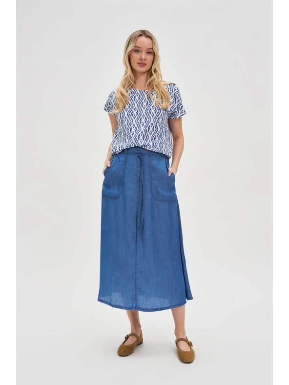 Moodo Modro-belo vzorčasto majčko