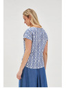 Moodo Modro-belo vzorčasto majčko
