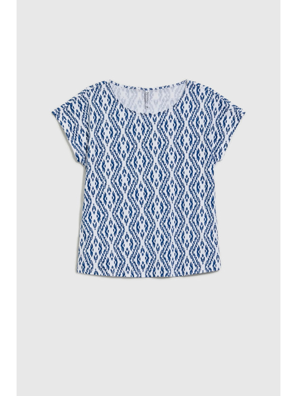 Moodo Modro-belo vzorčasto majčko