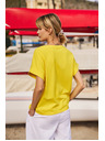 Moodo Žensko bombažno majčko Moodo – rumeno