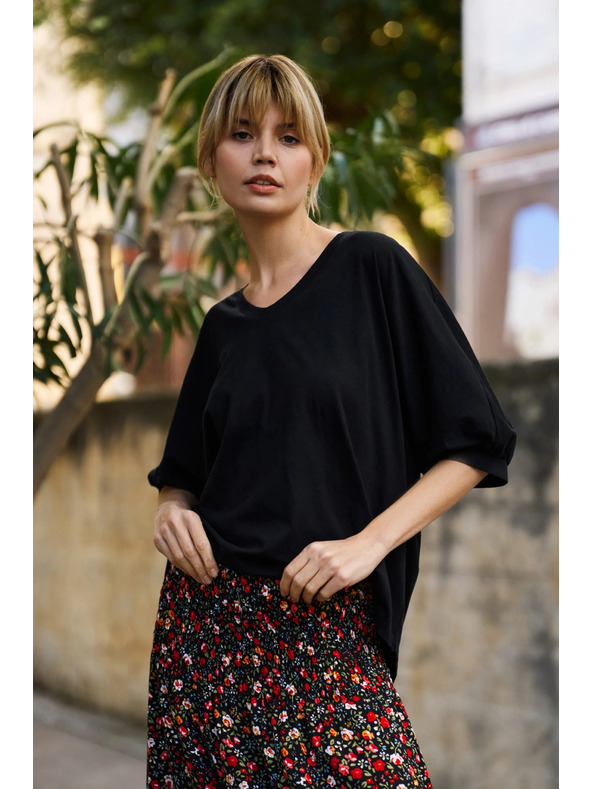 Moodo Ženska majica Moodo – črna