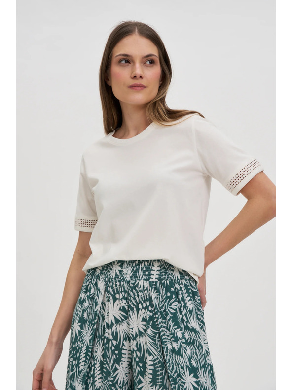 Moodo Ženska majica Moodo – bela