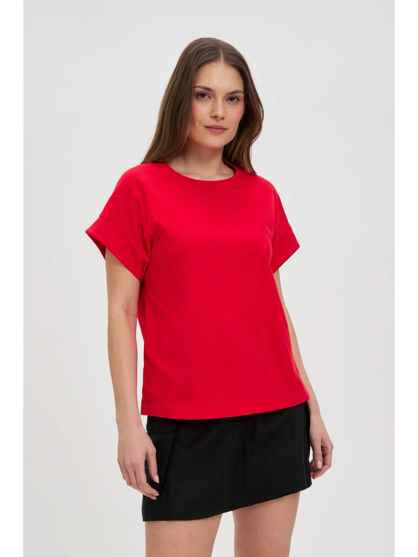 Moodo Žensko bombažno majčko Moodo – rdeče