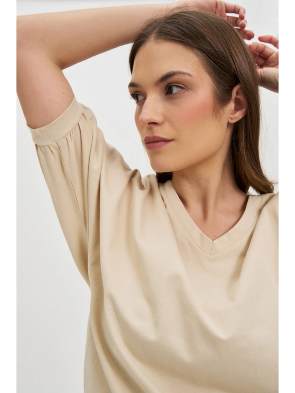 Moodo Žensko majčko Moodo z balončastimi rokavi