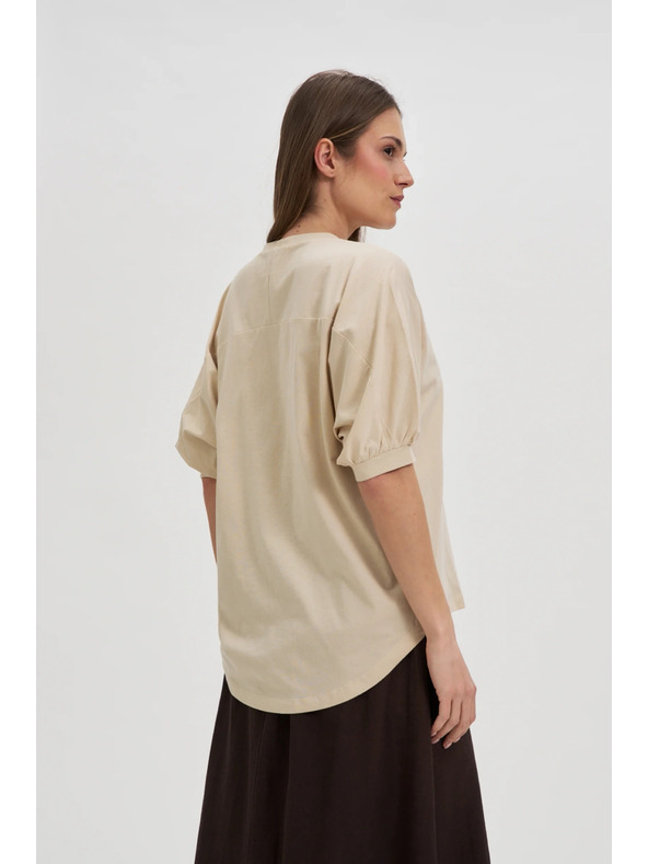 Moodo Žensko majčko Moodo z balončastimi rokavi