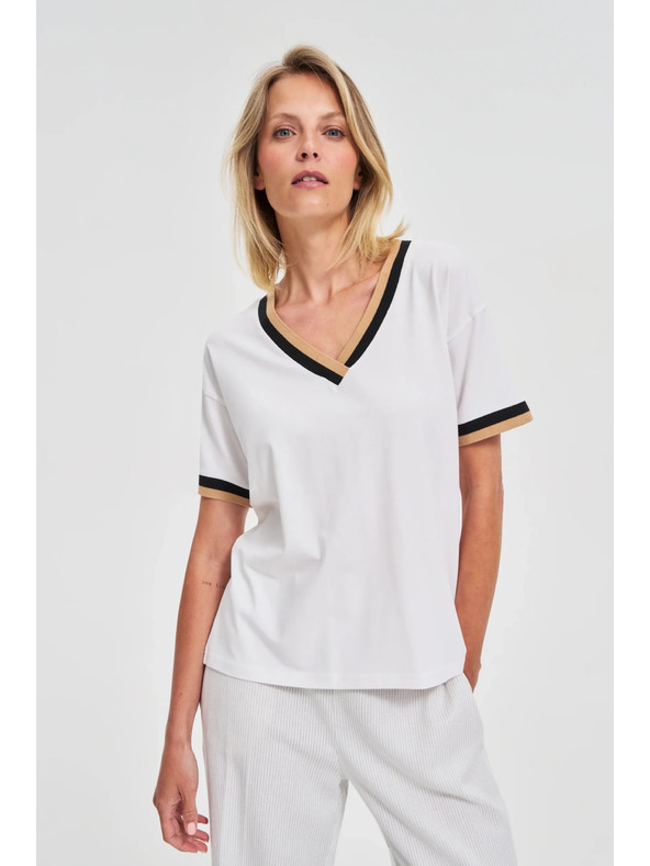 Moodo Ženska majica Moodo – bela