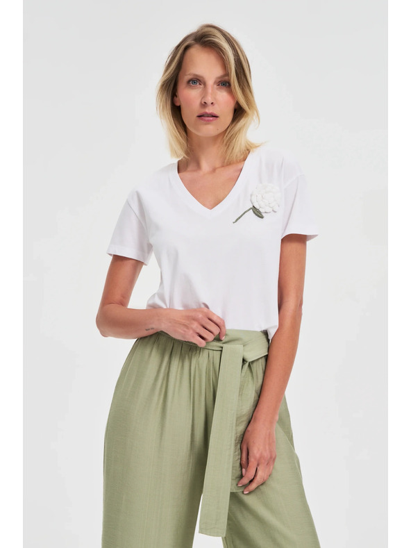 Moodo Ženska majica Moodo – bela