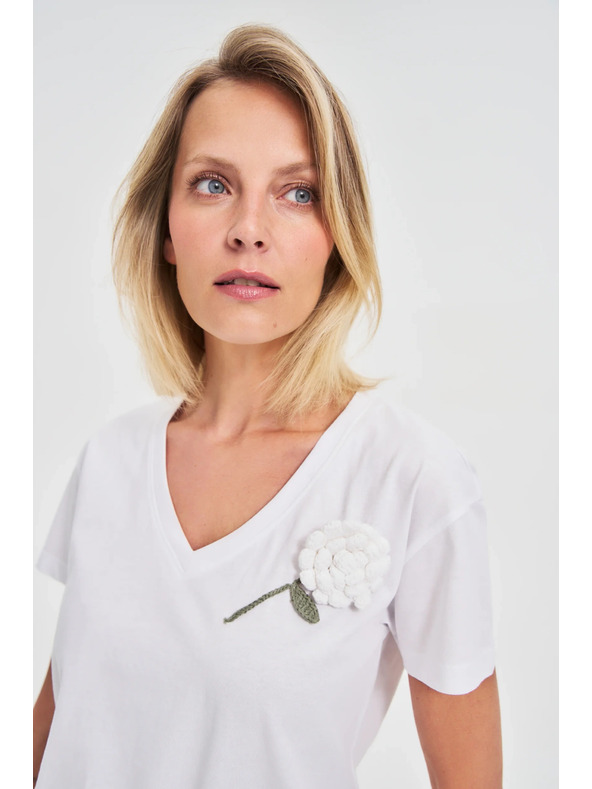Moodo Ženska majica Moodo – bela