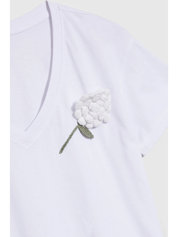 Moodo Ženska majica Moodo – bela