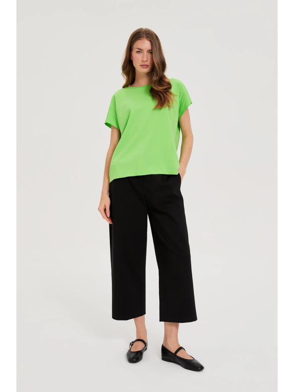 Moodo Žensko bombažno majčko Moodo – svetlo zeleno