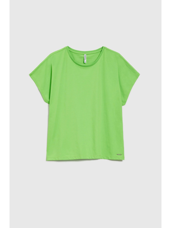 Moodo Žensko bombažno majčko Moodo – svetlo zeleno