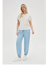 Moodo Ženski top z žepom - bel