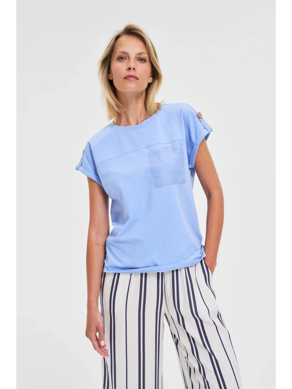 Moodo Žensko majčko Moodo – svetlo modro