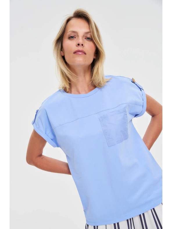 Moodo Žensko majčko Moodo – svetlo modro