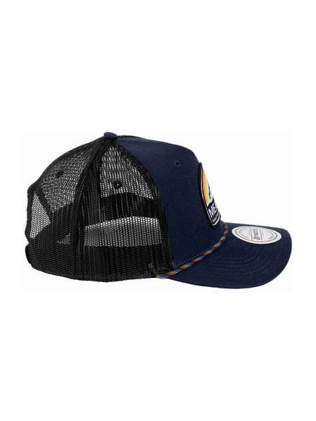 Meatfly Meatfly kapa Hawkye Trucker Navy Blue Rainbow | Modra |