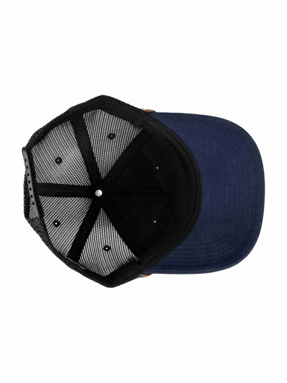 Meatfly Meatfly kapa Hawkye Trucker Navy Blue Rainbow | Modra |