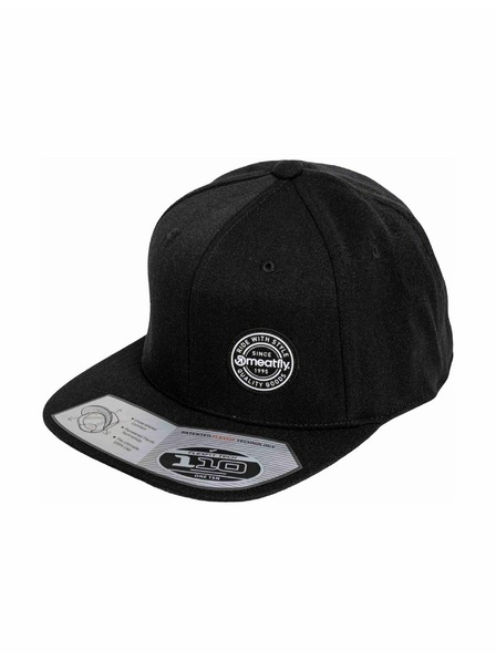 Meatfly Meatfly kapa Gruman Premium Snapback White Round / Black | Črna |