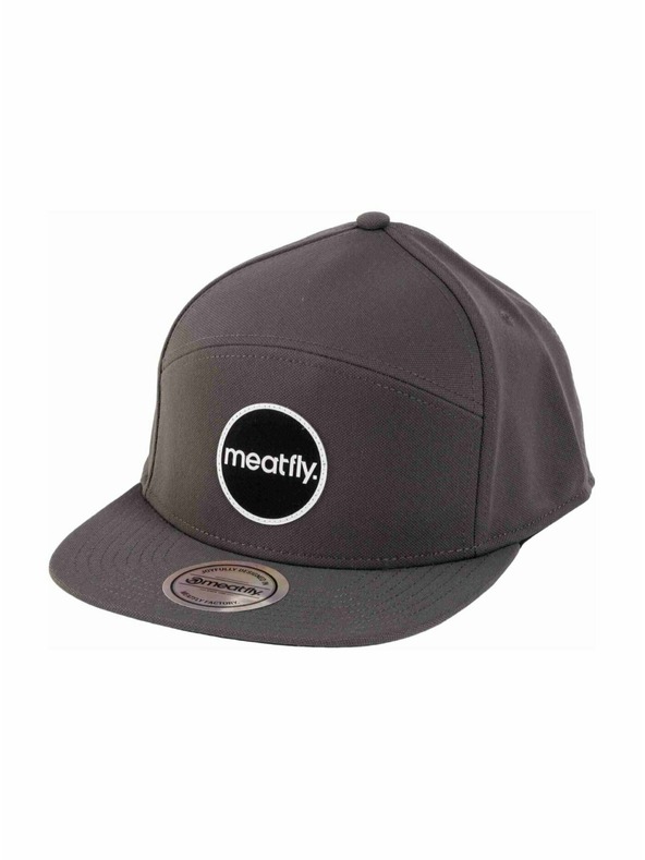 Meatfly Meatfly kapa Yuto 6 Panel Snapback Grey Embroidery | Siva |