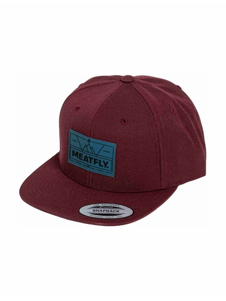 Meatfly Meatfly kapa Hornet Snapback Live Ride / Maroon | Rdeča