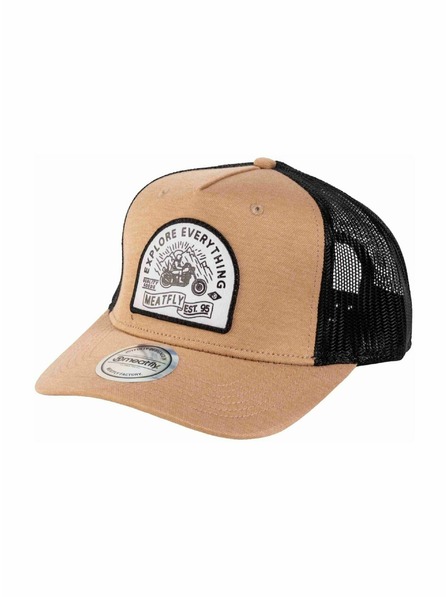 Meatfly Meatfly kapa Corey Trucker Beige Explore | Črna |