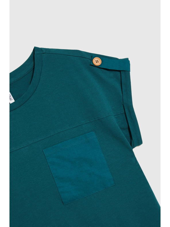 Moodo Žensko majčko Moodo – petrolejsko zeleno