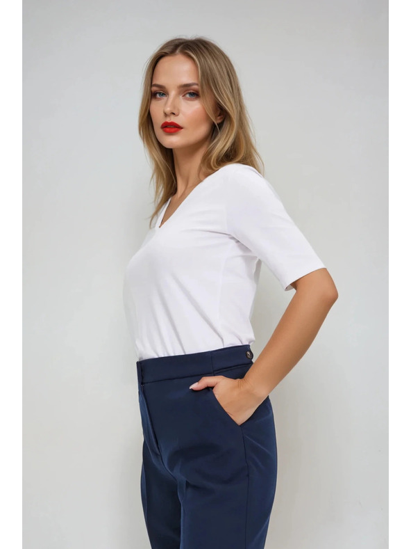 Moodo Bel osnovni top s 3/4 rokavi Moodo