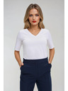 Moodo Bel osnovni top s 3/4 rokavi Moodo