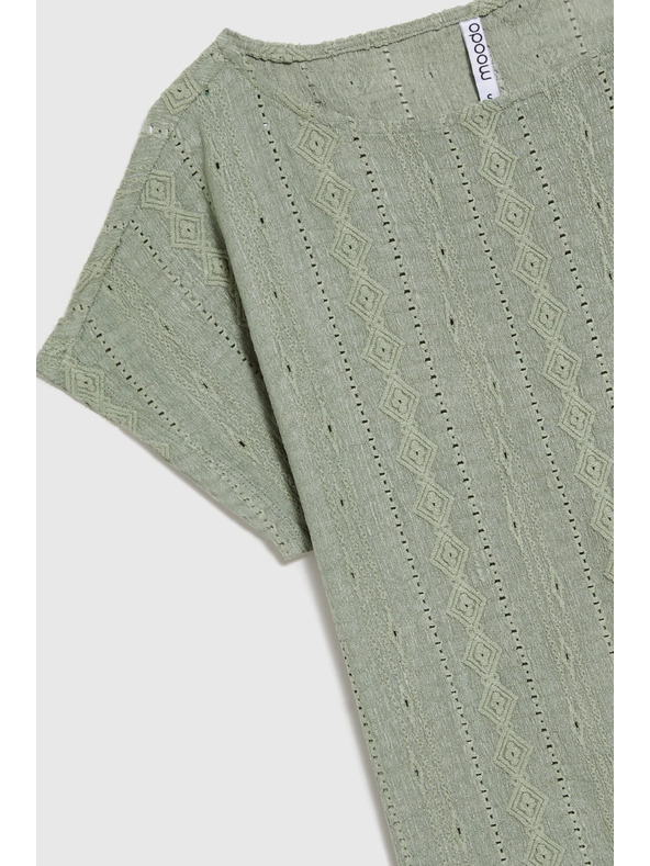 Moodo Ženska majica Moodo – olivna zelena