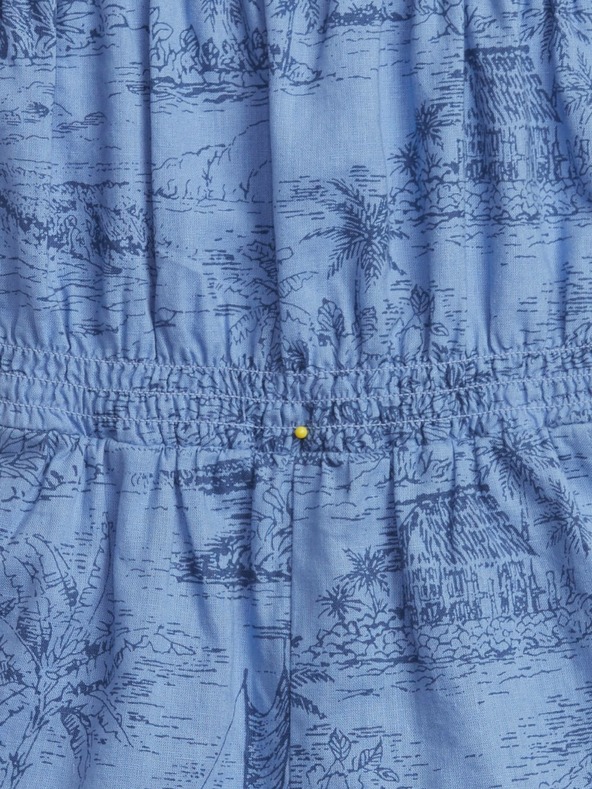 GAP Baby laneni vzorčasti pajac GAP