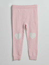 GAP Baby pletené legíny so srdcom GAP