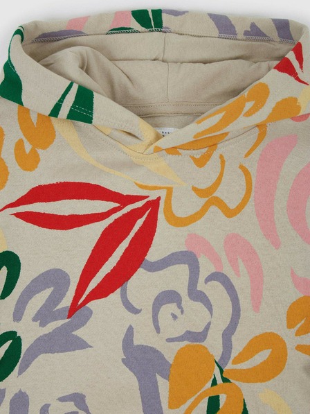 GAP Baby mikina kvetinová s kapucňou GAP