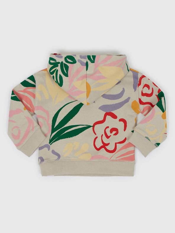 GAP Baby mikina kvetinová s kapucňou GAP