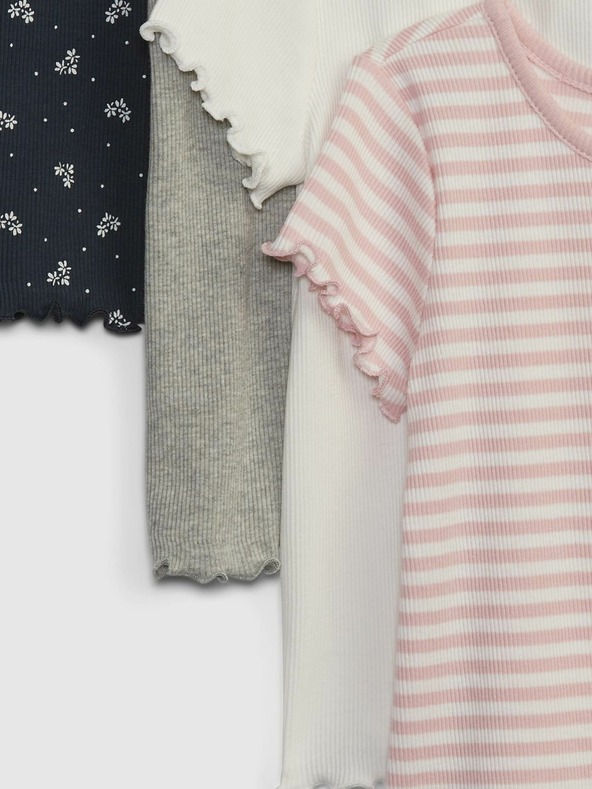 GAP Detské rebrované tričká, 4 ks GAP