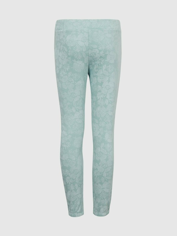 GAP Detské tepláky s kvetmi a logom GAP