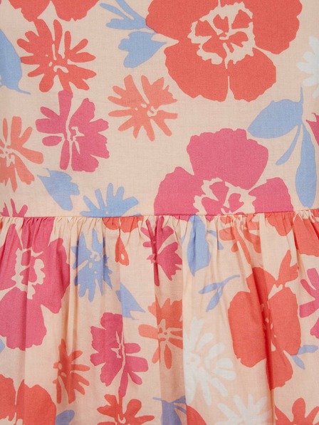 GAP Detské midi šaty s kvetmi GAP