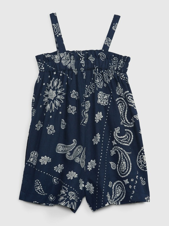 GAP Baby laneni vzorčasti pajac GAP