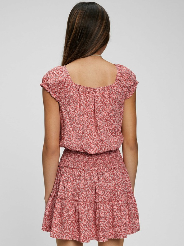 GAP Detský top s naberanými rukávmi GAP