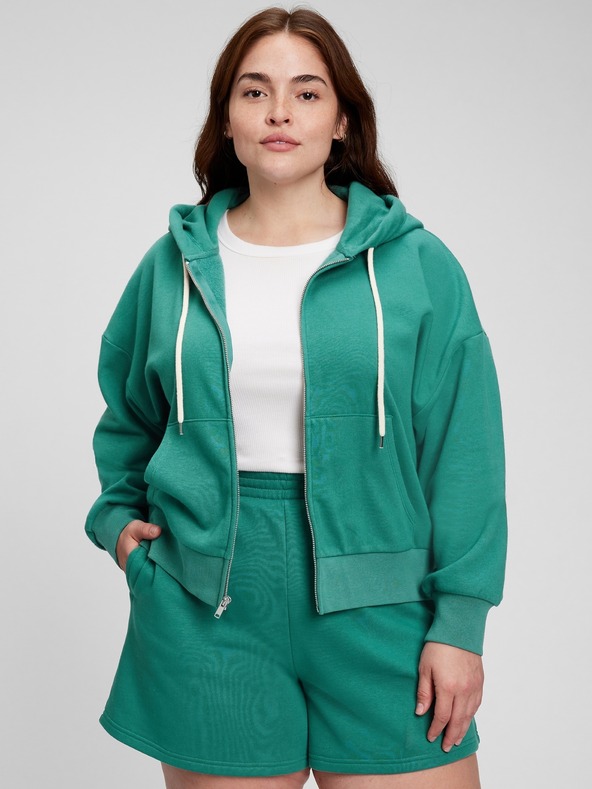GAP Mikina na zips s kapucňou crop GAP
