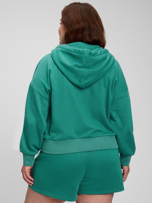 GAP Mikina na zips s kapucňou crop GAP
