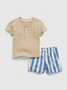 GAP Baby set majica in prugaste kratke hlače GAP
