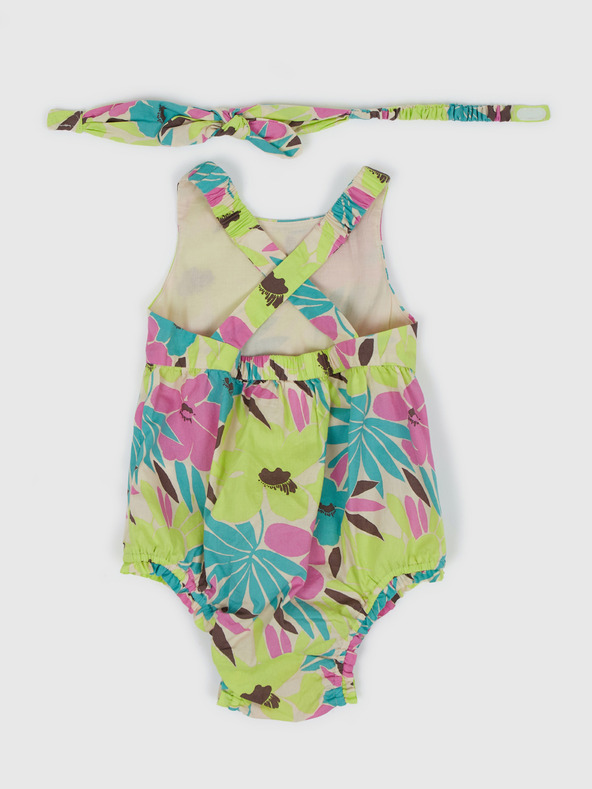GAP Baby cvetno body s trakom za lase GAP
