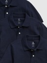 GAP Otroška polo majice uniform organic, 3 kosi GAP